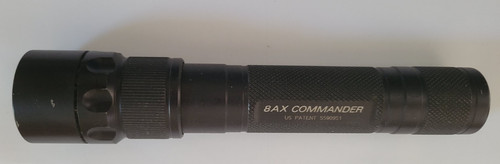 SUREFIRE 8AX COMMANDER RECHARGEABLE FLASHLIGHT WITH CHARGER (NO BATTERY). USED.