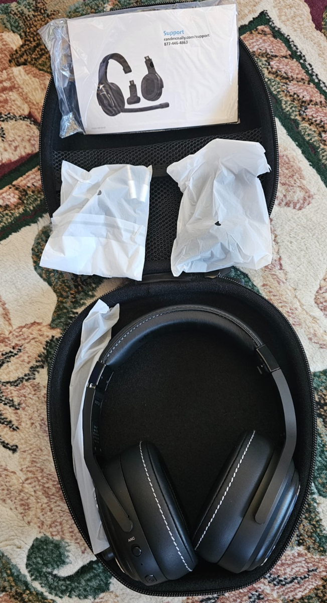 ClearDryve CD220 Rand McNally Premium Noise Cancelling 2-1 Headphones Black