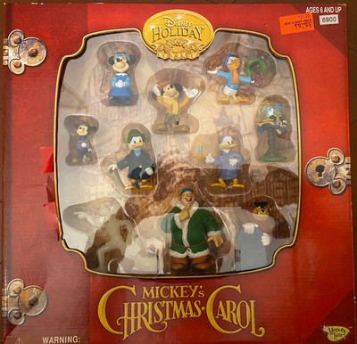 Mickeys Weihnachtslied 10 Figuren Set Memory Lane Disney Urlaub Sammlerstück Neu
