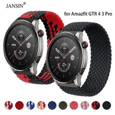 Braided Solo Loop Strap for Huami Amazfit GTR 4 3 Pro 2 2e GTR 47mm GTR4 GTR3 Br
