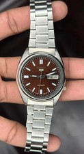Vintage Seiko 5 Automatic 7009 Movement brown Dail watch Day/Date