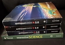 enVisionMATH 2.0 & Texas Interactive Science Homeschool Lot K 2 5 Text Books