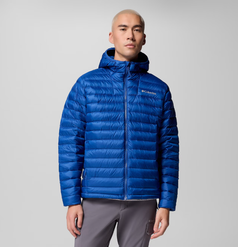 Today's Deal - NEW| Hooded Jacket For Men - Corelite Down Columbia Omni-Shield
