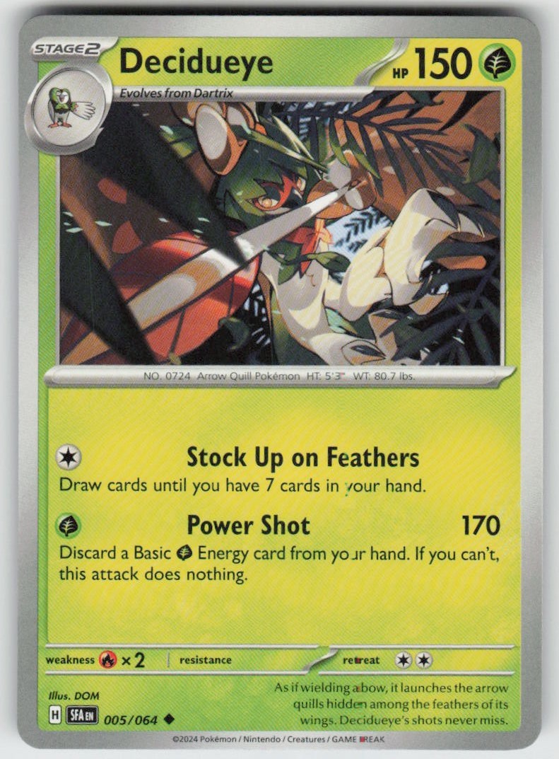 GGC-5 Decidueye 005/064 Uncommon SV: Shrouded Fable