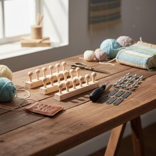 52,99 Zoll (135 cm) großes Strickset für di...