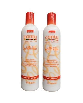 2 x Cantu Daily Oil Feuchtigkeitscreme mit Sheabutter je 13 oz/384 ml