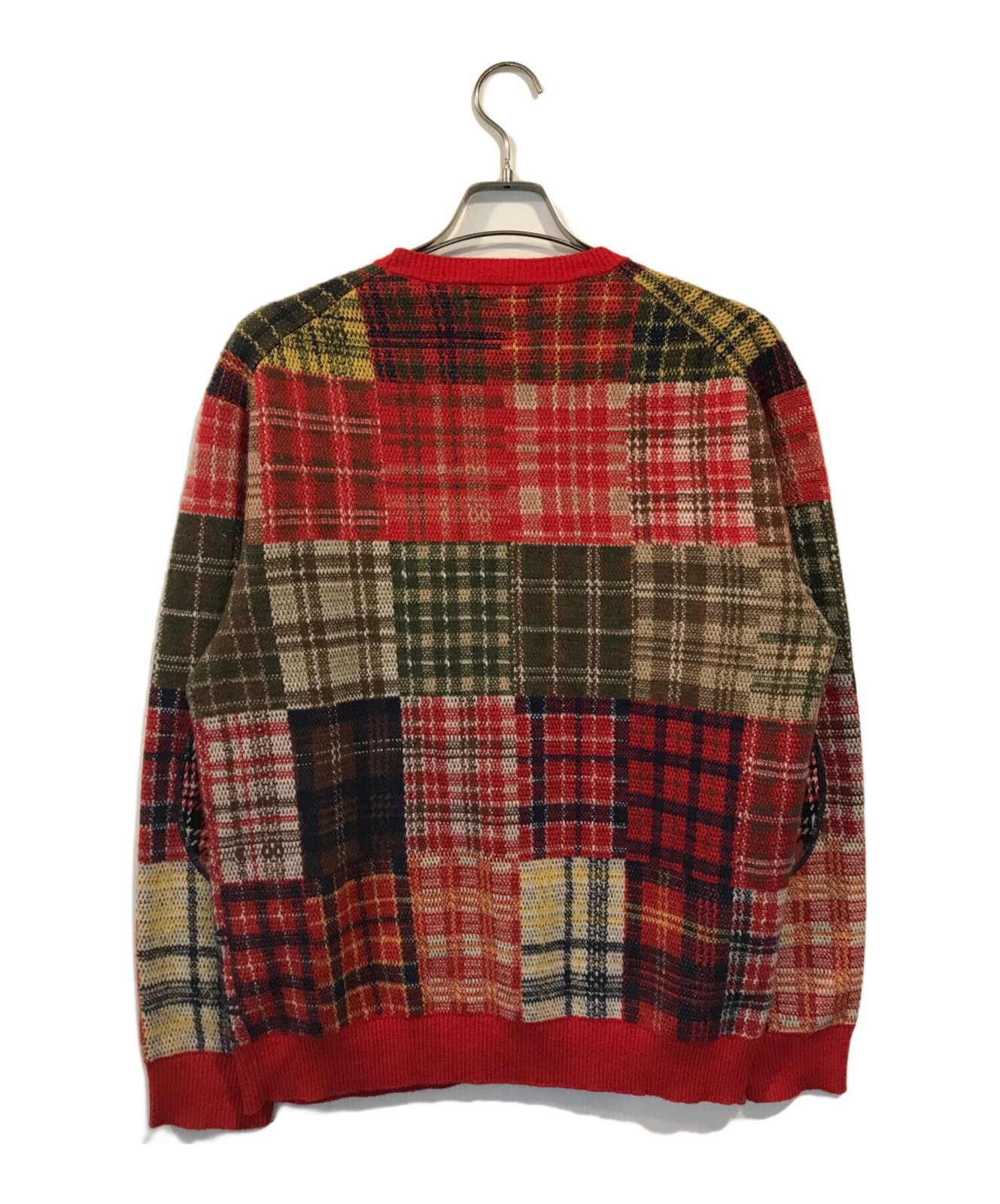 PALACE × BEAMS PLUS CREW KNIT PATCHWORK JACQUARD … - image 2