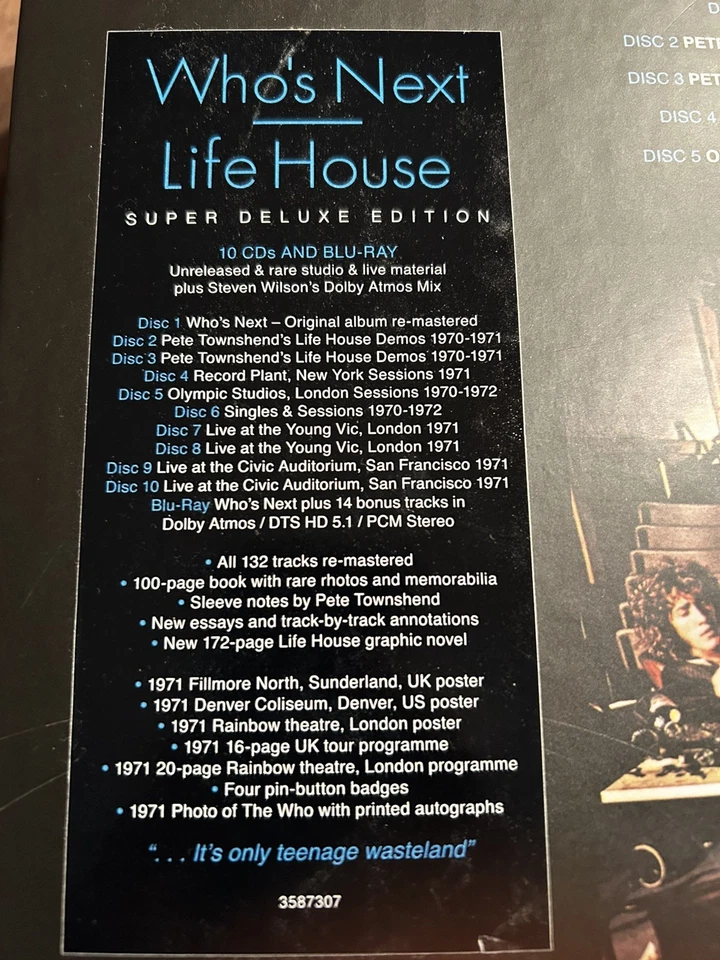 The Who - Who's Next | Life House 10 CD's + 1 Bluray Audio Box 2023 very good - Bild 2 von 4