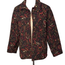 Vintage Floral tapestry Jacket Size MP