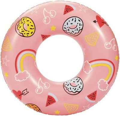 Bluescape Pink Sweets Inflatable Swim Tube Pool Float,  Age 9 & up, Unisex