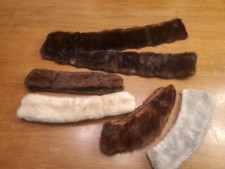 Mink Scarf And 4 Fur Collars.
