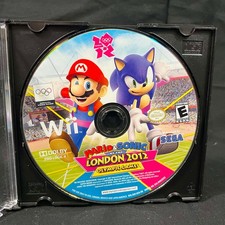 Mario Sonic London 2012 Olympic Games Nintendo Wii Disc Only