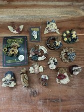 Vtg Lot of 15 BOYDS Bears Pins/Brooches Seasons Flower, Christmas, Valentine etc