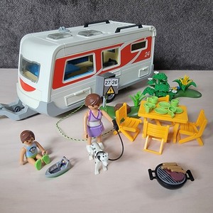 Playmobil #5434 Summer Fun Family Caravan Retired Playset Accessories & Manual