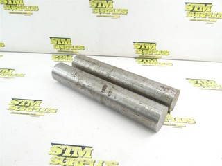 2 PIECES OF 4140 STEEL ROUND STOCK 1 3/4" DIA 10" OAL (13LBS)