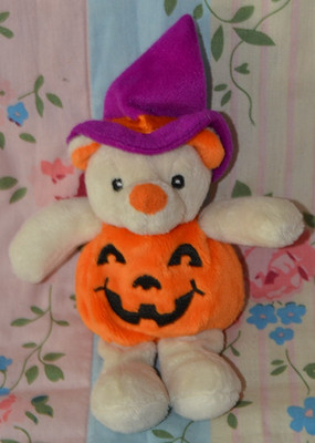 Tesco Teddy Halloween Kürbis Gesicht Bär 7 Zoll weiches Plüschtier