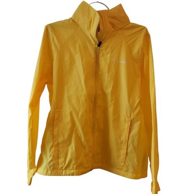 Columbia Switchback III Hooded Packable Jacket Womens XL Yellow Zip Closure