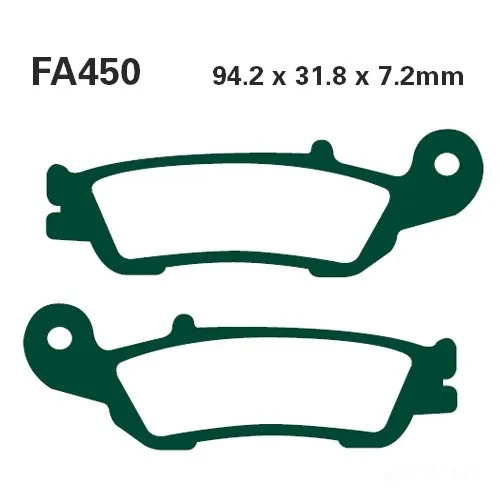 Bremsbelag BremsbeläGe Ebc MXS450 Vorne FüR Yamaha Wr 450 F Bj. 2016-2018-image