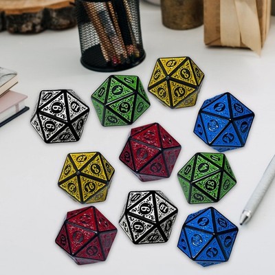 10x Astrologie Würfel polyedrische Würfel Basteln Sammlerstücke 20-seitig D20 Würfel für Rolle