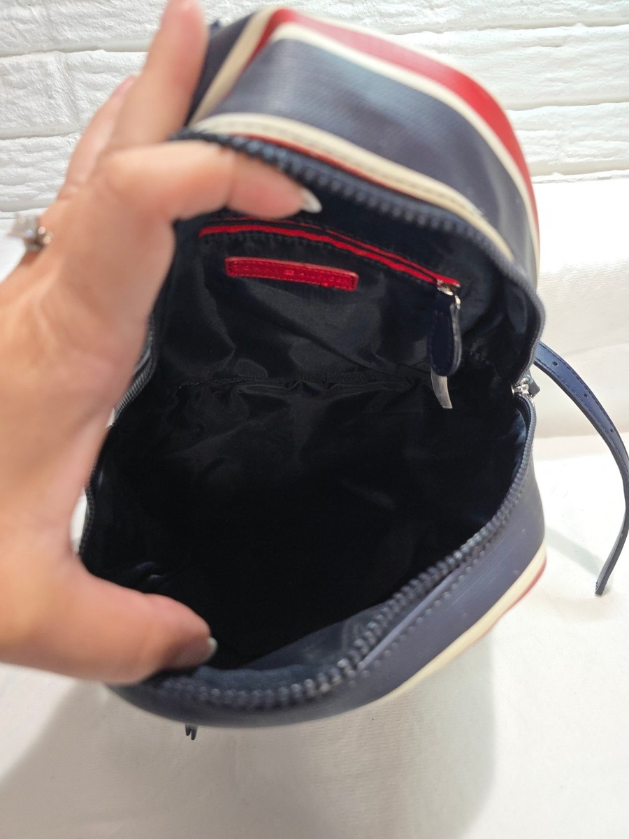 Tommy Hilfiger Red White And Blue Stripes Mini Backpack EUC  display picture 1