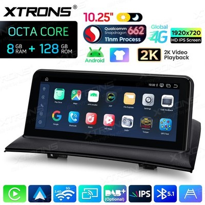 10,25'' 8G+128GB Für BMW X3 E83 Autoradio Android 14 8-Kern GPS Navi Global 4G