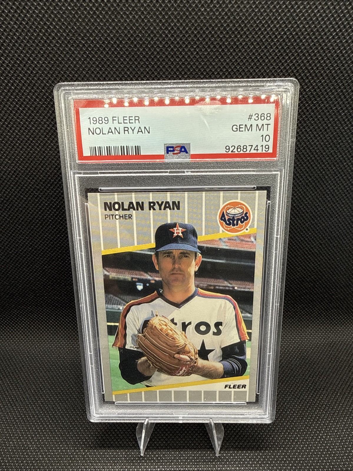 1989 Fleer - Nolan Ryan #368 PSA Gem Mint 10