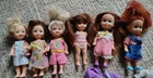 MATTEL LOT OF 6 ASSORTED dolls, (4 VINTAGE KELLY dolls)
