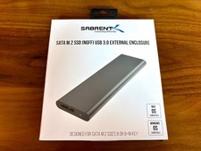 NEW - SABRENT M.2 SATA SSD to USB 3.0 Aluminum Enclosure EC-M2MC 