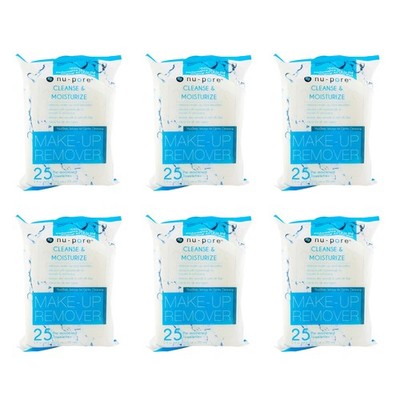 Nu-pore Cleansing and Moisturizing, Makeup Remover, Wet 25 Towelettes (Pack... 