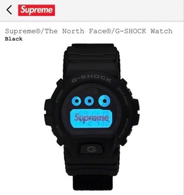Supreme The North Face G SHOCK Watch Black
