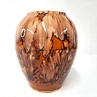 Brush McCoy Onyx Vase Brown Drip Glaze Art Pottery USA Vintage