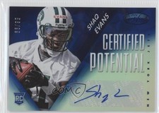 2014 Certified Potential Mirror Signatures Blue 56/99 Shaquelle Evans Auto 3w8