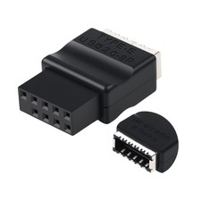 USB 2.0 9 Pin to Type-E Motherboard Header Adapter Female to Female Converter