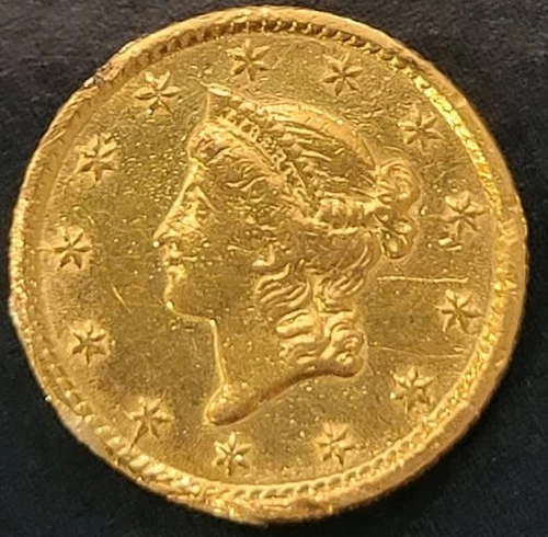 $1 Indian Head Gold Dollar Type 1 - Free shipping