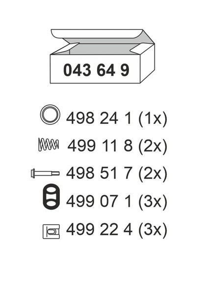 Ernst Montagesatz SchalldäMpfer 043649 FüR Opel CC J96 Vectra EndschalldäMpfer-image