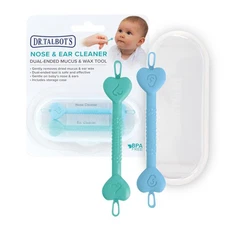 Dr. Talbot’s Baby Safe Nose and Ear Cleaner Set with Hygienic Travel Case, Ge...