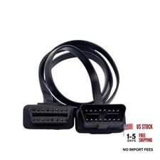 ZIMISI OBD2 Extension Cable, 16Pin Male to Female Flat Ribbon 5FT/1.5M