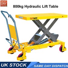 Lift Table 800kg Hydraulic Workshop Mobile Scissor Table With Safety Guard