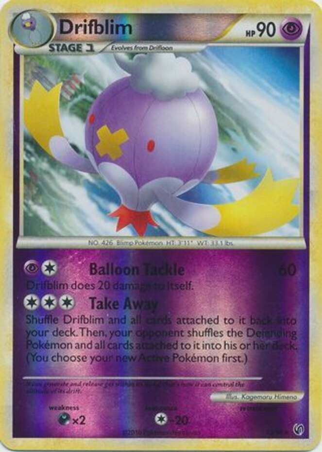 Drifblim - 12/90 - Rare - Reverse Holo NM, English Pokemon Undaunted