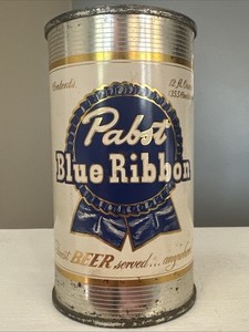 "CLEAN" PABST BLUE RIBBON FLAT TOP BEER CAN VANITY LID MILWAUKEE