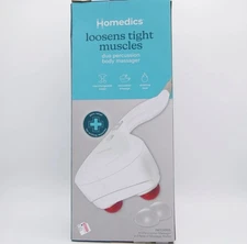 Homedics Duo Percussion Body Massager w/ Heat & 2 Pairs Interchangeable Nodes