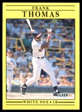 Frank Thomas 1991 Fleer #138 White Sox MLB READ FREE SHIPPING AutographDen