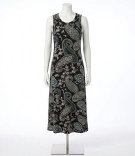 Karen Kane Sylvie Sleeveless Midi Dress Paisley Print