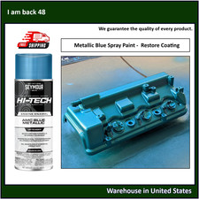 Gloss Metallic Blue Spray Paint Vehicle Frames Engine Blocks Restore Coating