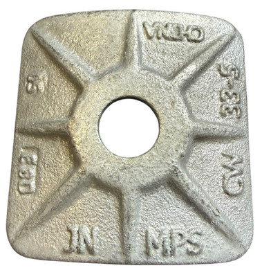 WASHER SQUARE CURVED CAST DUCTILE IRON HEAVY DUTY GRAY LOT OF 8