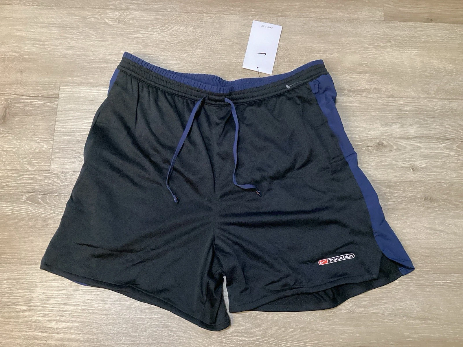 Nike Track Club Mens Sz M Dri-FIT 5" Brief-Lined Running Shorts Black FZ7397-010