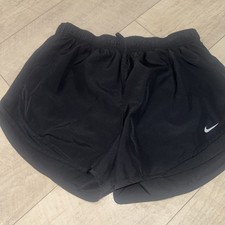 NIKE Girls DRI-FIT Tempo Lined Running Shorts Size Youth Girls Extra Large Black