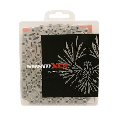 FAHRRADKETTE 12V. SRAM X01 EAGLE HOLLOW PIN SILBER 126M