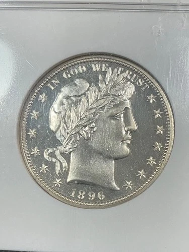 NGC PF65 1896 BARBER HALF DOLLAR BEAUTIFUL GEM PROOF VERY SCARCE