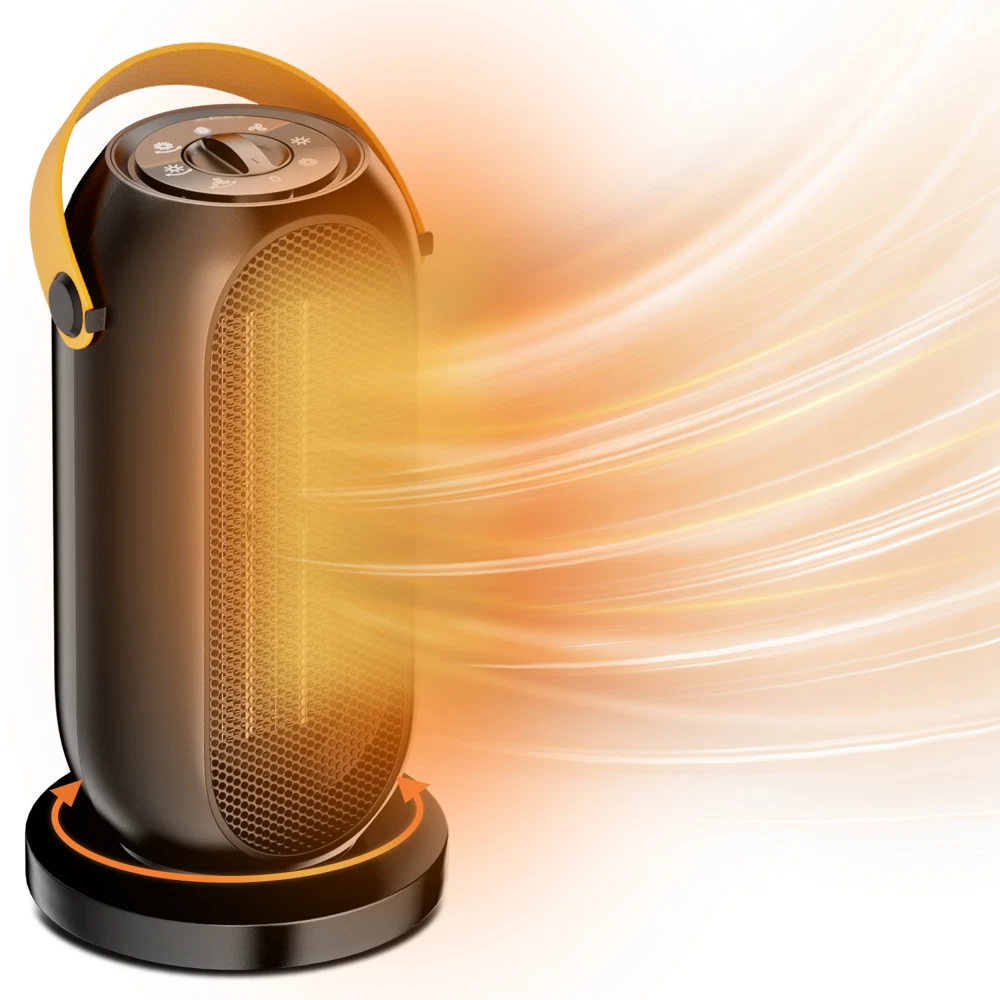 Space Heater Portable Electric Heaters Desk Heater Fan Bedroom Home Office  Black | eBay